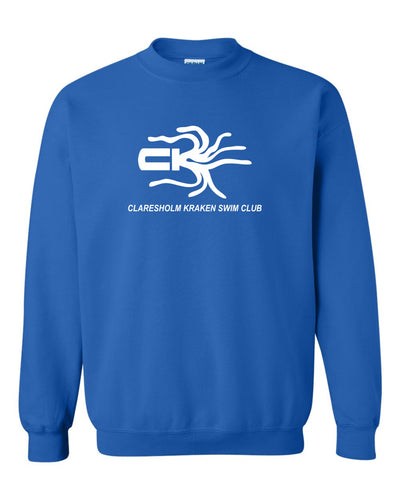 UNISEX GILDAN CREWNECK SWEATSHIRT - 18000 - CLARESHOLM KRAKENS - HP