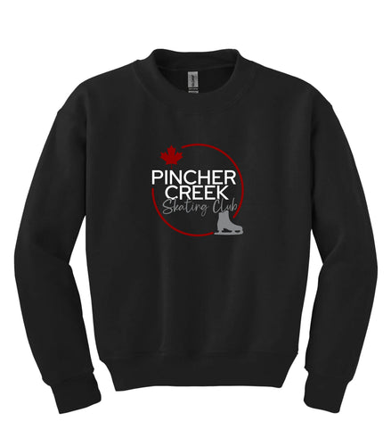 YOUTH FLEECE CREWNECK SWEATSHIRT- ATCY2400 - PINCHER CREEK SKATE CLUB - HP
