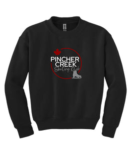 YOUTH FLEECE CREWNECK SWEATSHIRT- ATCY2400 - PINCHER CREEK SKATE CLUB - HP