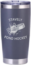 Load image into Gallery viewer, 20 OZ TUMBLER - STAVELY POND HOCKEY - LASER ENGRAVED