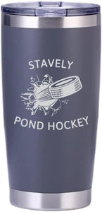 20 OZ TUMBLER - STAVELY POND HOCKEY - LASER ENGRAVED