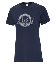 Load image into Gallery viewer, LADIES ATC T-SHIRT - HOCKEY THROUGH THE AGES LOGO - HP