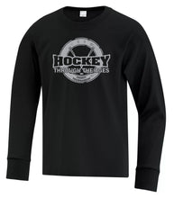 Load image into Gallery viewer, YOUTH LONG SLEEVE TEE ATC1015Y - HOCKEY THROUGH THE AGES LOGO - HP