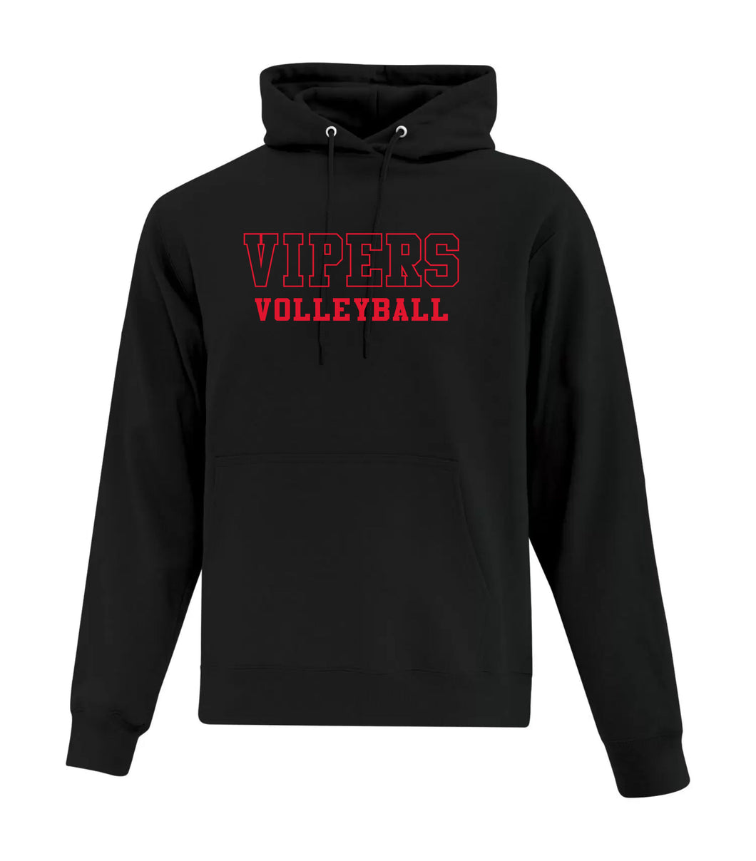 UNISEX EVERYDAY FLEECE HOODIE - ATCF2500 - VULCAN VIPERS - EMB