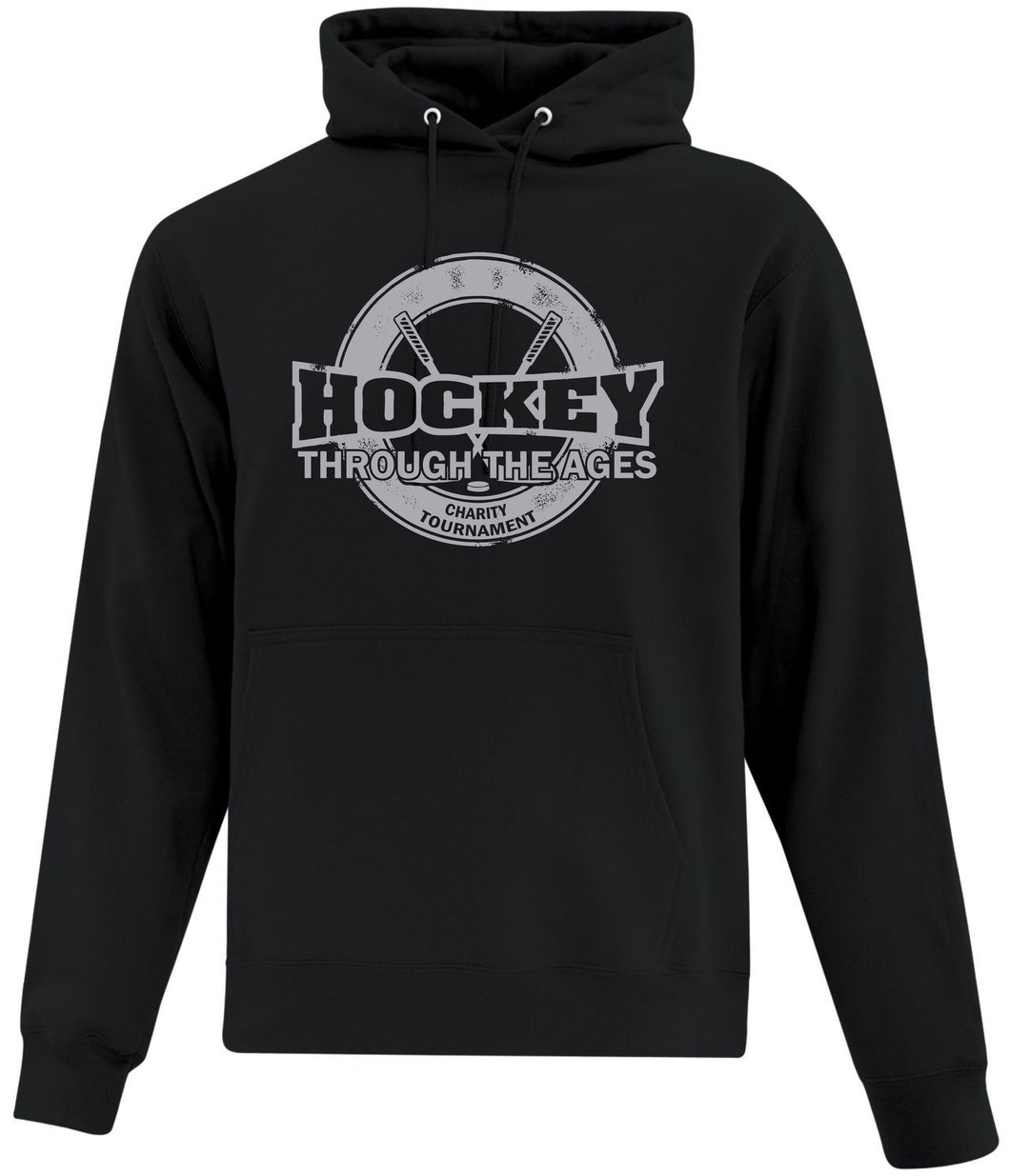 ADULT COTTON HOODIE ATCF2500 - HOCKEY THROUGH THE AGES LOGO - HP