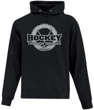 Load image into Gallery viewer, YOUTH COTTON HOODIE ATCY2500  - HOCKEY THROUGH THE AGES LOGO - HP
