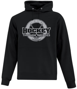 YOUTH COTTON HOODIE ATCY2500  - HOCKEY THROUGH THE AGES LOGO - HP