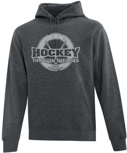 YOUTH COTTON HOODIE ATCY2500  - HOCKEY THROUGH THE AGES LOGO - HP