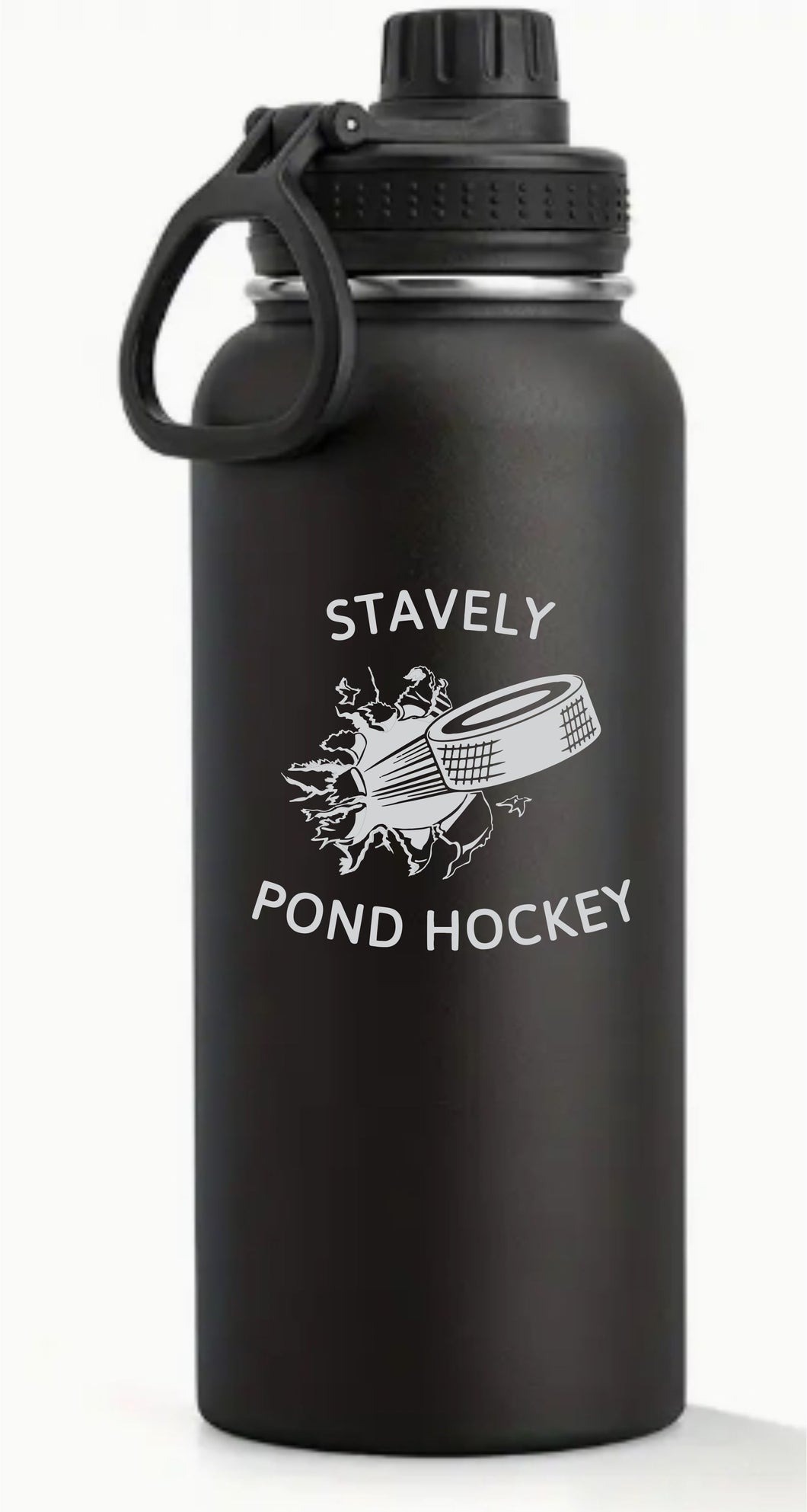 40oz. THERMOFLASK WATER BOTTLE - STAVELY POND HOCKEY - LASER ENGRAVED