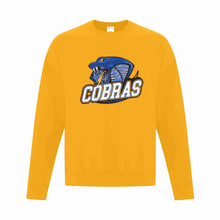 Load image into Gallery viewer, UNISEX CREWNECK SWEATSHIRT - ATCF2400 - CLARESHOLM COBRAS FOOTBALL - HP FULL FRONT