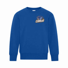 Load image into Gallery viewer, YOUTH CREWNECK SWEATSHIRT - ATCY2400 - CLARESHOLM COBRAS FOOTBALL - HP LEFT CHEST