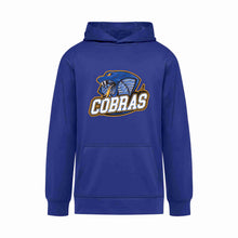 Load image into Gallery viewer, YOUTH PERFORMANCE HOODIE - ATCY2100 - CLARESHOLM COBRAS FOOTBALL- HP FULL FRONT