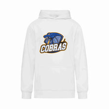 Load image into Gallery viewer, YOUTH PERFORMANCE HOODIE - ATCY2100 - CLARESHOLM COBRAS FOOTBALL- HP FULL FRONT