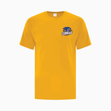 Load image into Gallery viewer, YOUTH COTTON TSHIRTS - ATC1000Y - CLARESHOLM COBRAS FOOTBALL - HP LEFT CHEST