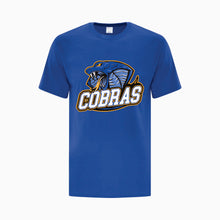 Load image into Gallery viewer, UNISEX COTTON TSHIRT - ATC1000 - CLARESHOLM COBRAS FOOTBALL - HP FULL FRONT