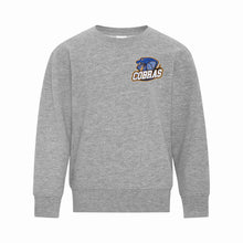 Load image into Gallery viewer, YOUTH CREWNECK SWEATSHIRT - ATCY2400 - CLARESHOLM COBRAS FOOTBALL - HP LEFT CHEST