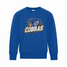 Load image into Gallery viewer, YOUTH CREWNECK SWEATSHIRT - ATCY2400 - CLARESHOLM COBRAS FOOTBALL - HP FULL FRONT