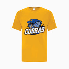 Load image into Gallery viewer, YOUTH COTTON TSHIRTS - ATC1000Y - CLARESHOLM COBRAS FOOTBALL - HP FULL FRONT