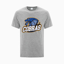 Load image into Gallery viewer, UNISEX COTTON TSHIRT - ATC1000 - CLARESHOLM COBRAS FOOTBALL - HP FULL FRONT