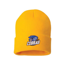 Load image into Gallery viewer, CUFFED TOQUE - SP12 - CLARESHOLM COBRAS FOOTBALL - EMB or PATCH