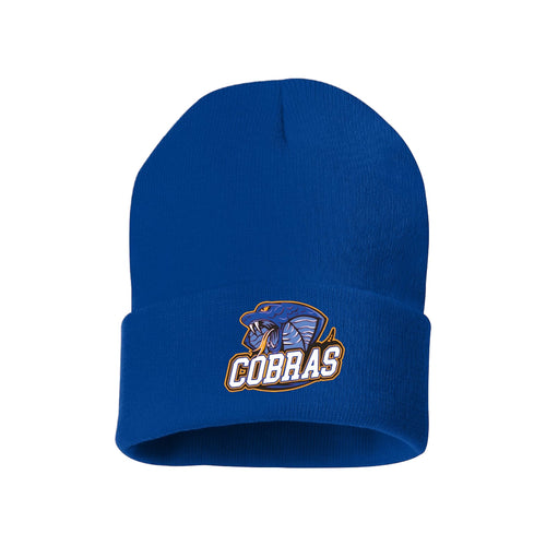 CUFFED TOQUE - SP12 - CLARESHOLM COBRAS FOOTBALL - EMB or PATCH