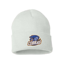 Load image into Gallery viewer, CUFFED TOQUE - SP12 - CLARESHOLM COBRAS FOOTBALL - EMB or PATCH