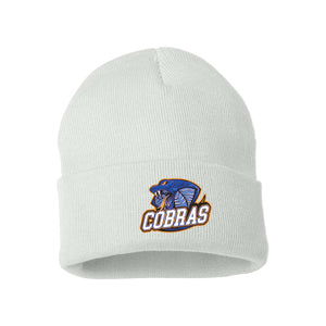 CUFFED TOQUE - SP12 - CLARESHOLM COBRAS FOOTBALL - EMB or PATCH