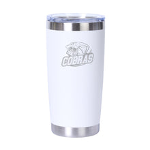 Load image into Gallery viewer, 20oz. TRAVEL MUG - CLARESHOLM COBRAS FOOTBALL- LASER ENGRAVE