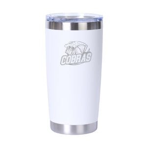 20oz. TRAVEL MUG - CLARESHOLM COBRAS FOOTBALL- LASER ENGRAVE