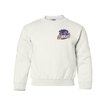 Load image into Gallery viewer, YOUTH GILDAN CREWNECK SWEATSHIRT - 18000B - CLARESHOLM COBRAS FOOTBALL - HP