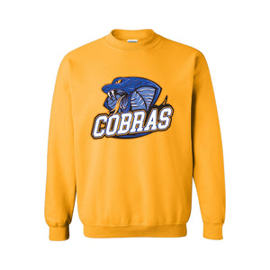UNISEX CREWNECK SWEATSHIRT - 18000 - CLARESHOLM COBRAS FOOTBALL - HP