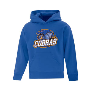 YOUTH EVERYDAY FLEECE HOODIE - ATCY2500 - CLARESHOLM COBRAS FOOTBALL - HP FULL FRONT