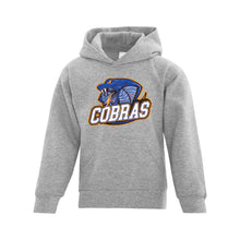 Load image into Gallery viewer, YOUTH EVERYDAY FLEECE HOODIE - ATCY2500 - CLARESHOLM COBRAS FOOTBALL - HP FULL FRONT