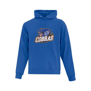 UNISEX EVERYDAY FLEECE HOODIE - ATCF2500 - CLARESHOLM COBRAS FOOTBALL - HP FULL FRONT