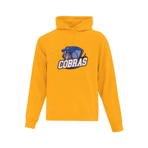 UNISEX EVERYDAY FLEECE HOODIE - ATCF2500 - CLARESHOLM COBRAS FOOTBALL - HP FULL FRONT