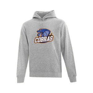 UNISEX EVERYDAY FLEECE HOODIE - ATCF2500 - CLARESHOLM COBRAS FOOTBALL - HP FULL FRONT