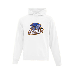 UNISEX EVERYDAY FLEECE HOODIE - ATCF2500 - CLARESHOLM COBRAS FOOTBALL - HP FULL FRONT
