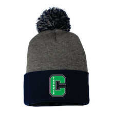 Load image into Gallery viewer, POMPOM TOQUE - SP15 - CLARESHOLM THUNDER - EMB or PATCH