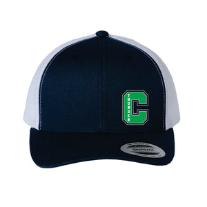 YP CLASSICS RETRO TRUCKER CAP - 6606 - CLARESHOLM THUNDER - EMB or PATCH