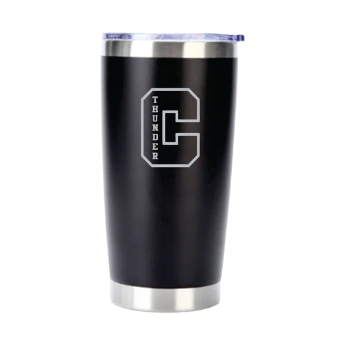 20oz. TRAVEL MUG - CLARESHOLM THUNDER - LASER ENGRAVE