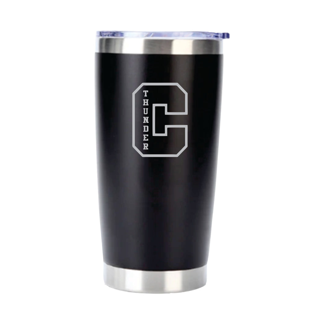 20oz. TRAVEL MUG - CLARESHOLM THUNDER - LASER ENGRAVE