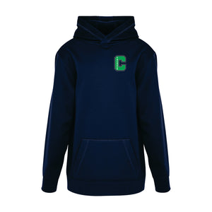 YOUTH GAME DAY HOODED SWEATSHIRT - Y2005 - CLARESHOLM THUNDER - EMB or HP