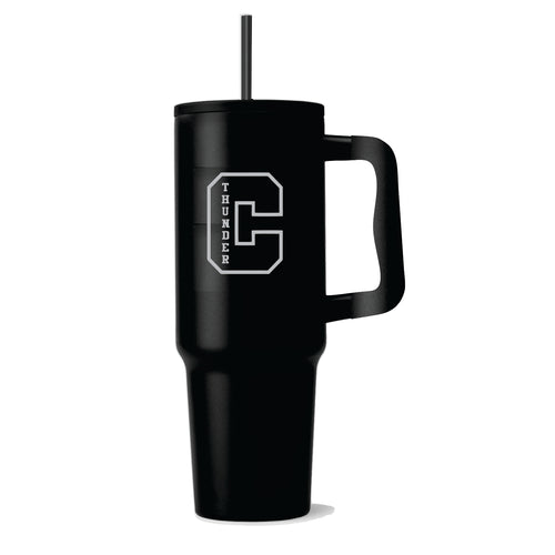 40oz. HANDLED TUMBLER - CLARESHOLM THUNDER - LASER ENGRAVE
