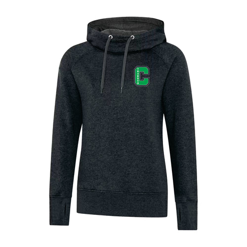 LADIES' VINTAGE HOODED SWEATSHIRT - L2045 - CLARESHOLM THUNDER - EMB