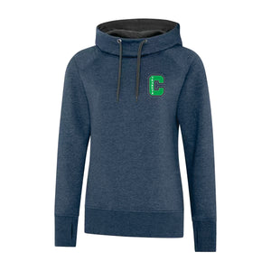 LADIES' VINTAGE HOODED SWEATSHIRT - L2045 - CLARESHOLM THUNDER - EMB