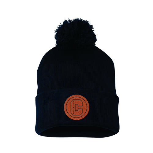 POMPOM TOQUE - SP15 - CLARESHOLM THUNDER - EMB or PATCH