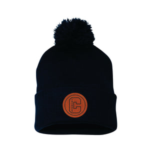 POMPOM TOQUE - SP15 - CLARESHOLM THUNDER - EMB or PATCH