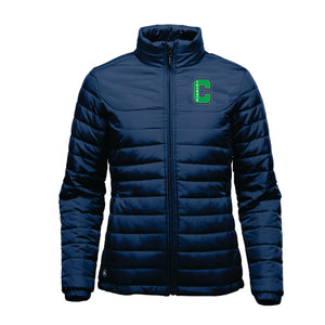 WOMEN'S NAUTILUS QUILTED JACKET - QX-1W - CLARESHOLM THUNDER - EMB