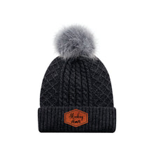 Load image into Gallery viewer, LADIES POMPOM TOQUE - 1E140L - HOCKEY MOM - PATCH