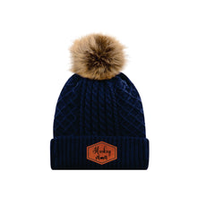 Load image into Gallery viewer, LADIES POMPOM TOQUE - 1E140L - HOCKEY MOM - PATCH